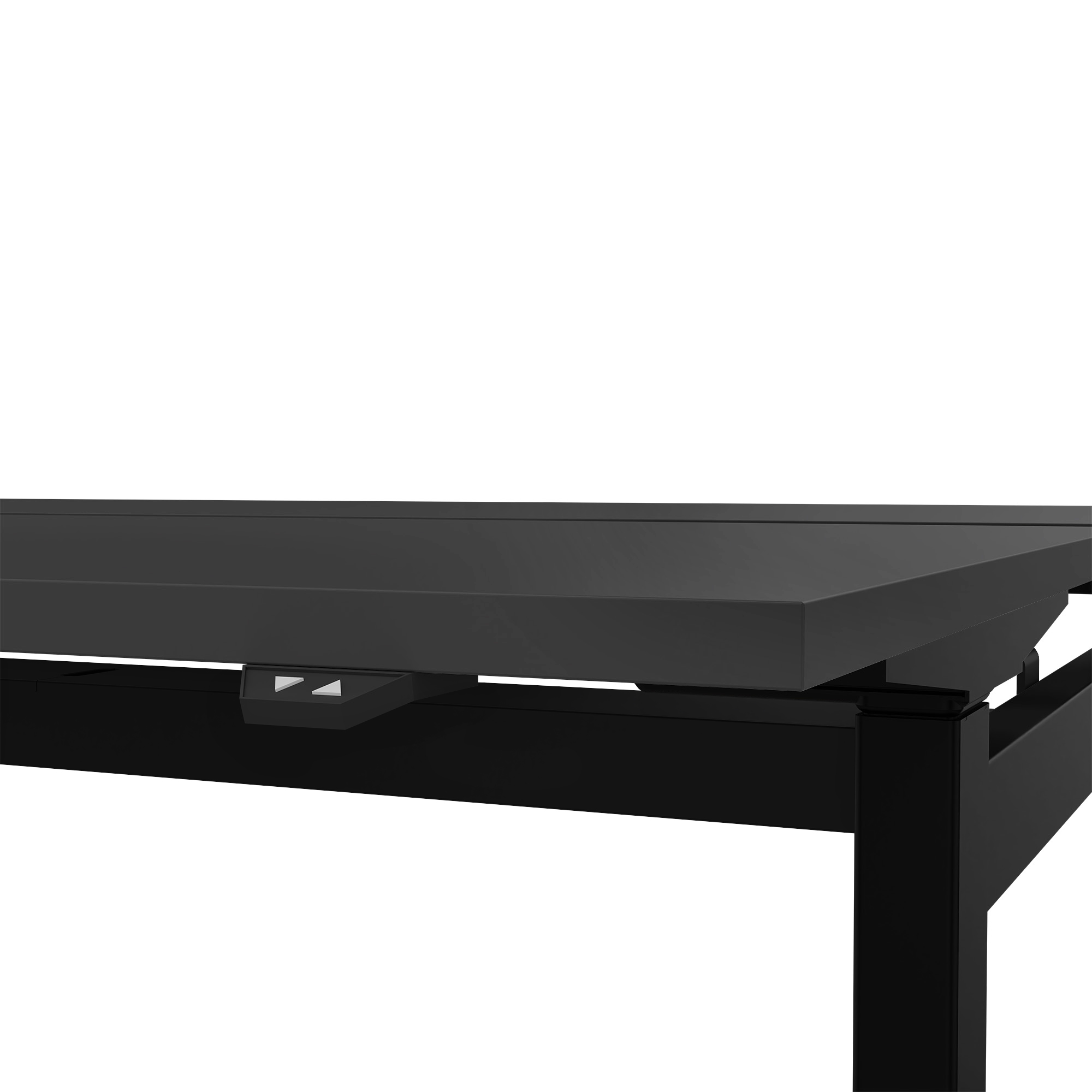 MOTION team desk | 1400 - 1800 mm, electrically height adjustable, anthracite - 4 Main Image
