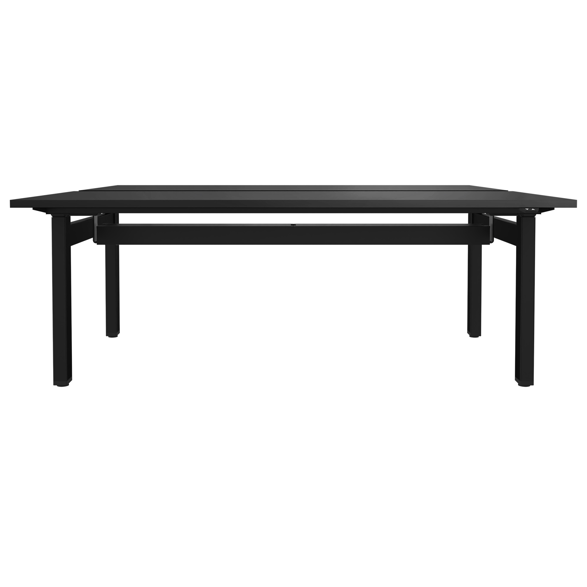 MOTION team desk | 1400 - 1800 mm, electrically height adjustable, anthracite - 2 Main Image