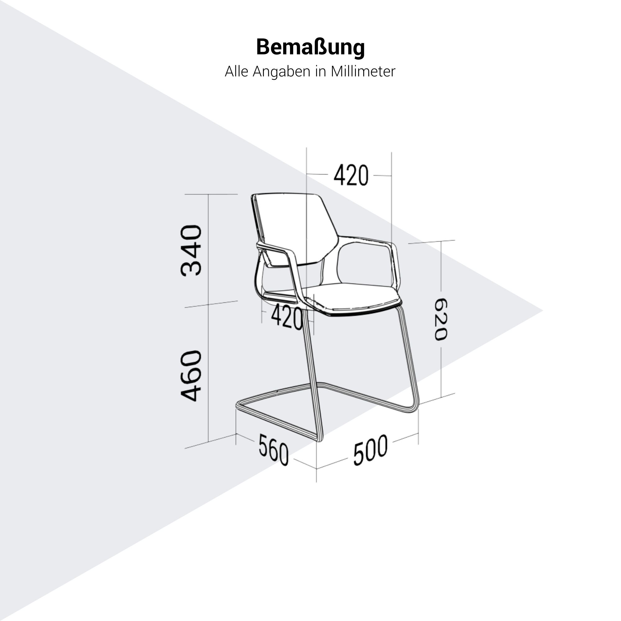 FILO-C Freischwinger | Braccioli, impilabili, neri - 7 Main Image