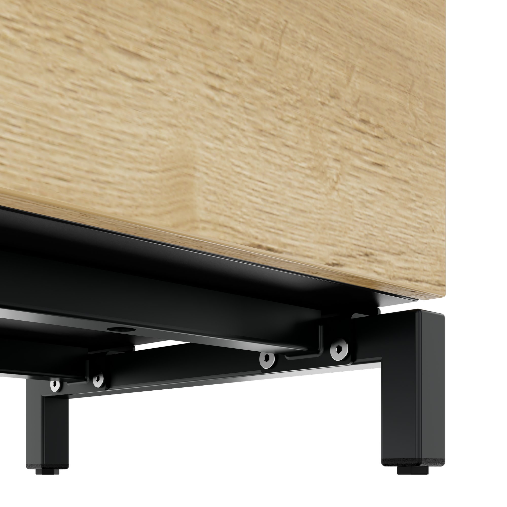 ART Highboard | 2 oh, 1600 x 1080 mm, grigio scuro in quercia selvatica - 6 Main Image