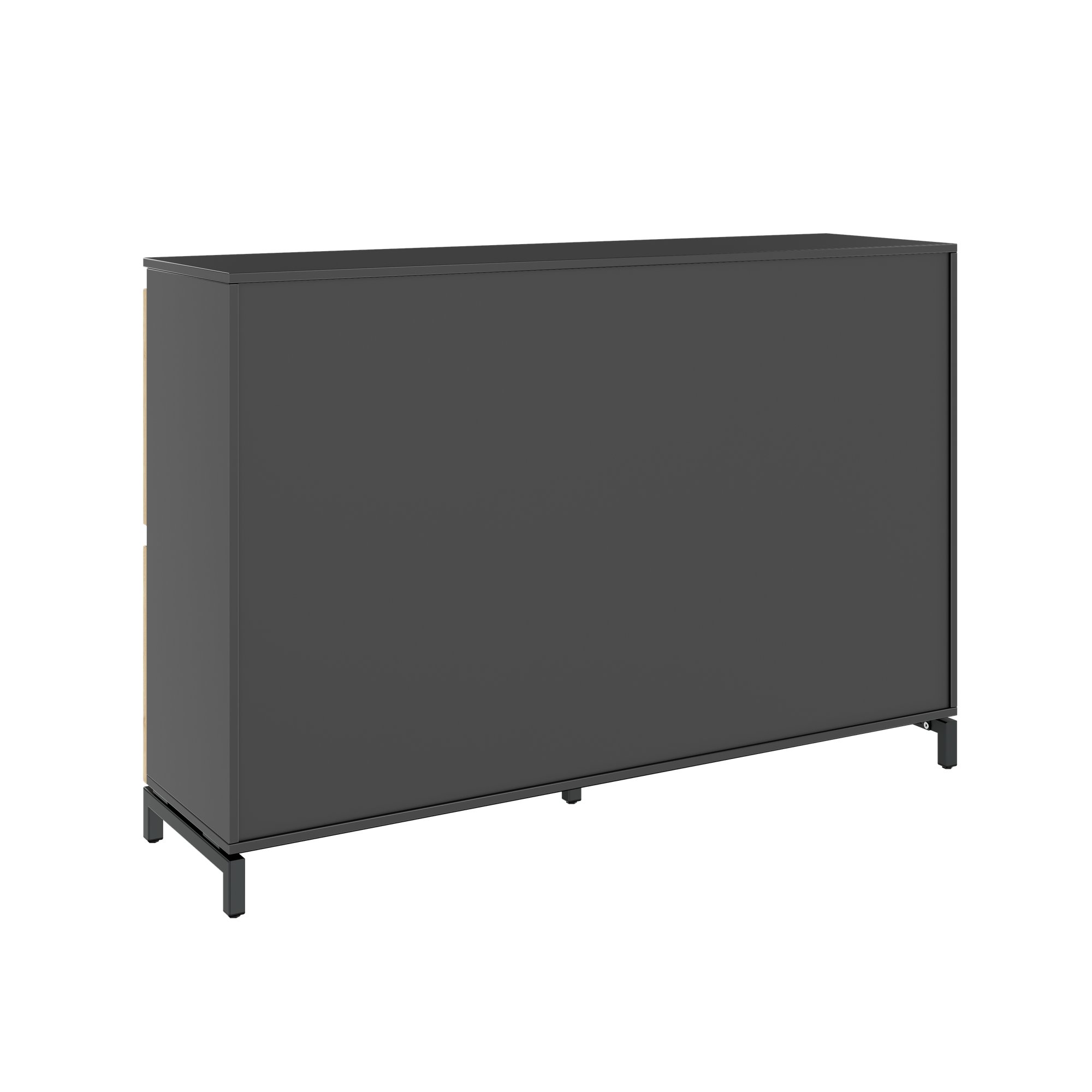 ART Highboard | 2 oh, 1600 x 1080 mm, grigio scuro in quercia selvatica - 4 Main Image