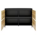 ART Highboard | 2 oh, 1600 x 1080 mm, grigio scuro in quercia selvatica - 3 Thumbnail Image