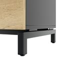 ART Highboard | 2 oh, 1600 x 1080 mm, grigio scuro in quercia selvatica - 5 Thumbnail Image