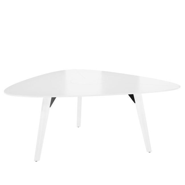 BRALCO RAIL Conference table | Triangular, 1794 x 1716 mm (6 people), solid wood, White Oak  - 1 Main Image