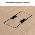 BRALCO RAIL meeting table | Triangular, 1794 x 1716 mm (6 people), real wood, tobacco oak - 10 Thumbnail Image