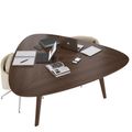 BRALCO RAIL meeting table | Triangular, 1794 x 1716 mm (6 people), real wood, tobacco oak - 4 Thumbnail Image