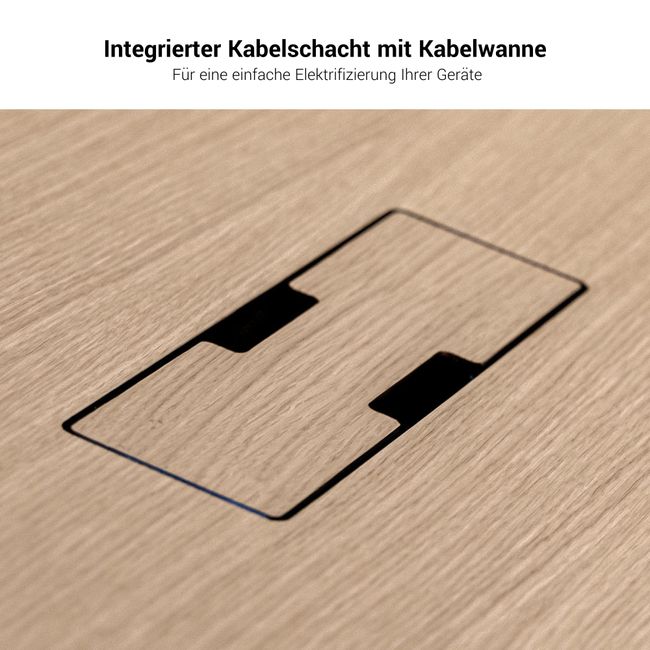 BRALCO RAIL Besprechungstisch | Dreieckig, 1794 x 1716 mm (6 Personen), Echtholz, Eiche Schwarz