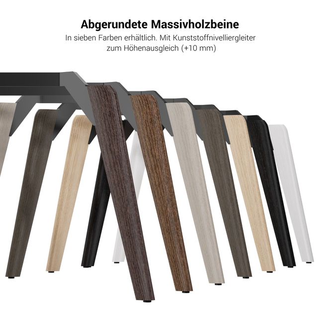 BRALCO RAIL Besprechungstisch | Dreieckig, 1794 x 1716 mm (6 Personen), Echtholz, Eiche Carbon BRALCO RAIL Besprechungstisch | Dreieckig, 1794 x 1716 mm (6 Personen), Echtholz, Eiche Carbon