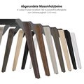 BRALCO RAIL meeting table | Triangular, 1794 x 1716 mm (6 people), real wood, carbon oak - 9 Thumbnail Image