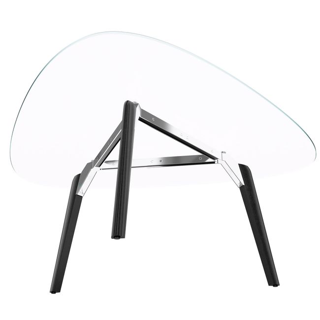 BRALCO RAIL Besprechungstisch | Dreieckig, 1794 x 1716 mm (6 Personen), Glas-Tischplatte