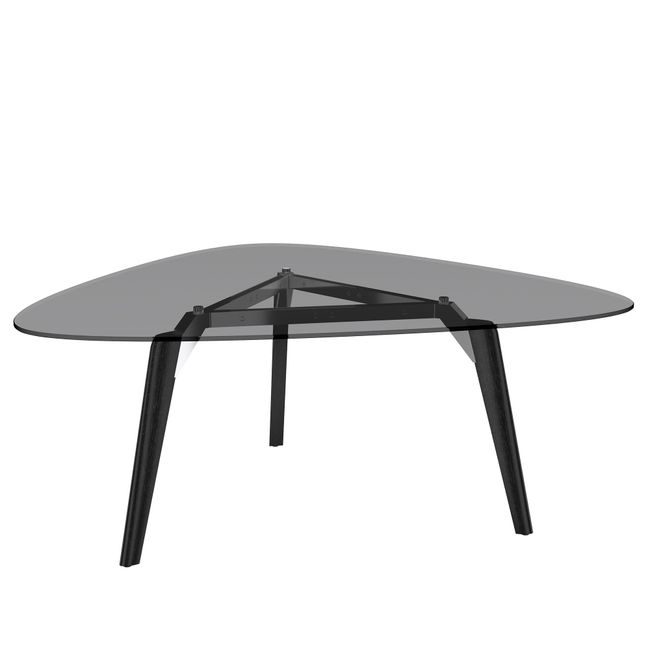 BRALCO RAIL Besprechungstisch | Dreieckig, 1794 x 1716 mm (6 Personen), grau getönte Glas-Tischplatte BRALCO RAIL Besprechungstisch | Dreieckig, 1794 x 1716 mm (6 Personen), grau getönte Glas-Tischplatte