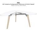 BRALCO RAIL meeting table | Triangular, 1794 x 1716 mm (6 people), gray tinted glass table top - 6 Thumbnail Image