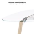 BRALCO RAIL meeting table | Triangular, 1794 x 1716 mm (6 people), gray tinted glass table top - 8 Thumbnail Image
