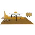 BRALCO RAIL meeting table | Triangular, 1794 x 1716 mm (6 people), gray tinted glass table top - 12 Thumbnail Image
