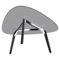 BRALCO RAIL meeting table | Triangular, 1794 x 1716 mm (6 people), gray tinted glass table top - 5 Thumbnail Image