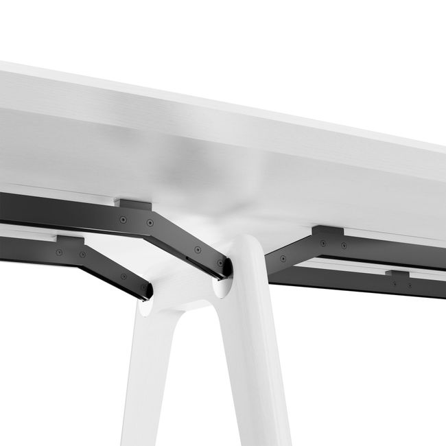 BRALCO RAIL Konferenztisch | 3600 x 1200 mm, Eiche Weiß