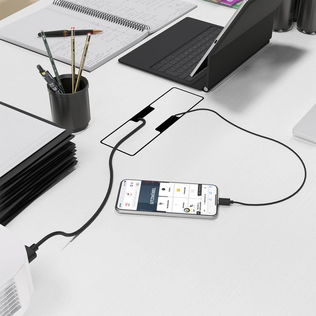 BRALCO RAIL Konferenztisch | 3600 x 1200 mm, Eiche Weiß