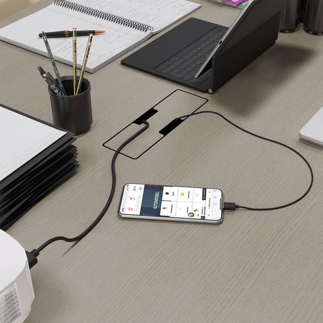 BRALCO RAIL Konferenztisch | 3600 x 1200 mm, Eiche Hellgrau