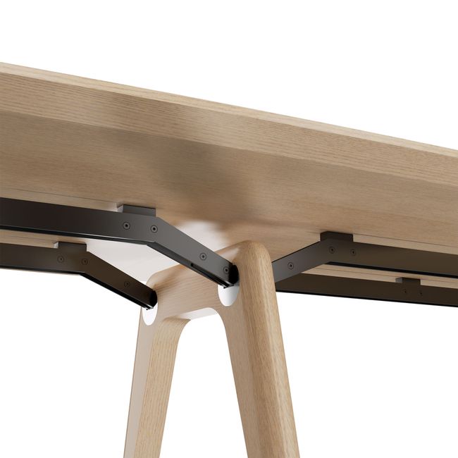 BRALCO RAIL Konferenztisch | 3600 x 1200 mm, Eiche Natur