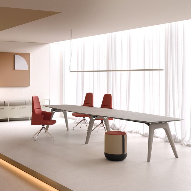 BRALCO RAIL Konferenztisch | 3600 x 1200 mm, Eiche Natur