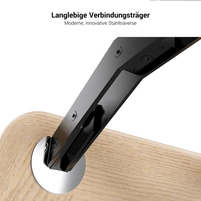 BRALCO RAIL Konferenztisch | 3600 x 1200 mm, Eiche Tabak