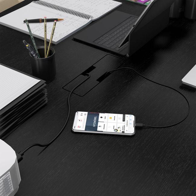 BRALCO RAIL Konferenztisch | 3600 x 1200 mm, Eiche Schwarz