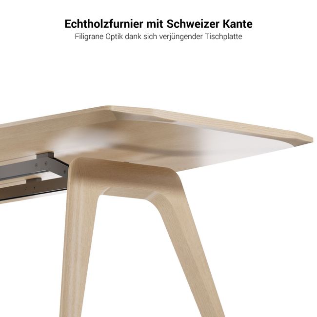 BRALCO RAIL Konferenztisch | 3600 x 1200 mm, Eiche Schwarz