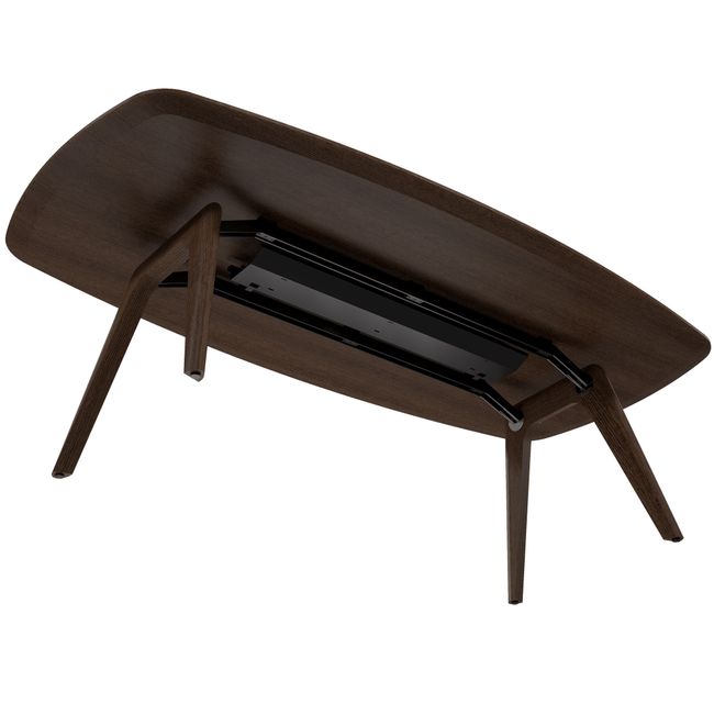 BRALCO RAIL Besprechungstisch | Bootsform 2400 - 2800 mm (8 - 10 Personen) | Echtholz, Eiche Tabak