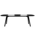 BRALCO RAIL meeting table | Boat shape 2400 - 2800 mm (8 - 10 people) | Real wood, black oak - 2 Thumbnail Image