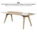 BRALCO RAIL meeting table | Boat shape 2400 - 2800 mm (8 - 10 people) | Real wood, black oak - 4 Thumbnail Image