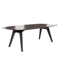 BRALCO RAIL meeting table | Boat shape 2400 - 2800 mm (8 - 10 people) | Real wood, carbon oak - 1 Thumbnail Image