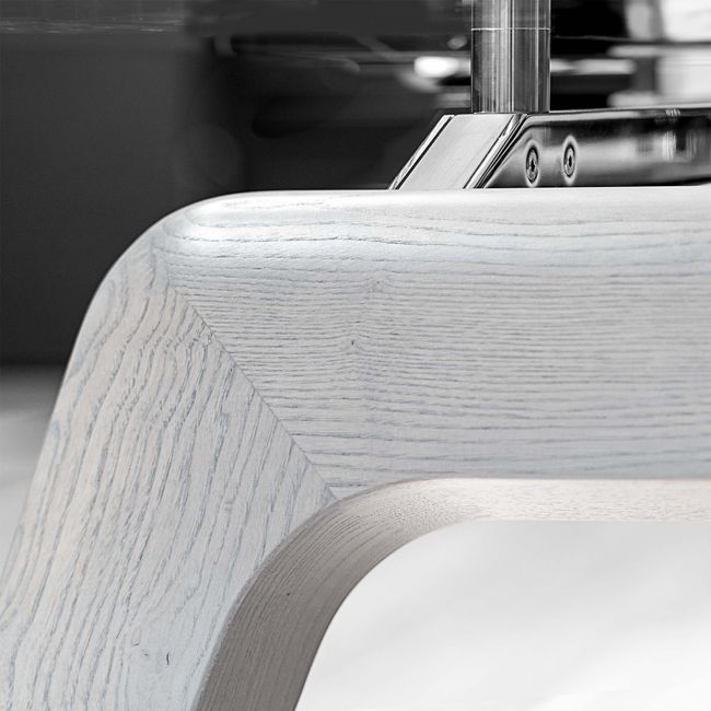 BRALCO RAIL Besprechungstisch | Bootsform, 2400 x 1200 x 750 mm (8 Personen) | grau getönte Glas-Tischplatte