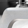 BRALCO RAIL meeting table | Boat shape, 2400 x 1200 x 750 mm (8 people) | gray tinted glass table top - 7 Thumbnail Image