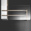BRALCO RAIL Schreibtisch | 1800 - 2400 mm, integriertes Lowboard, Glas-Tischplatte BRALCO RAIL Schreibtisch | 1800 - 2400 mm, integriertes Lowboard, Glas-Tischplatte