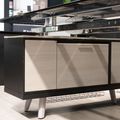 BRALCO RAIL Schreibtisch | 1800 - 2400 mm, integriertes Lowboard, Glas-Tischplatte BRALCO RAIL Schreibtisch | 1800 - 2400 mm, integriertes Lowboard, Glas-Tischplatte
