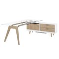 BRALCO RAIL Schreibtisch | 1800 - 2400 mm, integriertes Lowboard, Glas-Tischplatte BRALCO RAIL Schreibtisch | 1800 - 2400 mm, integriertes Lowboard, Glas-Tischplatte
