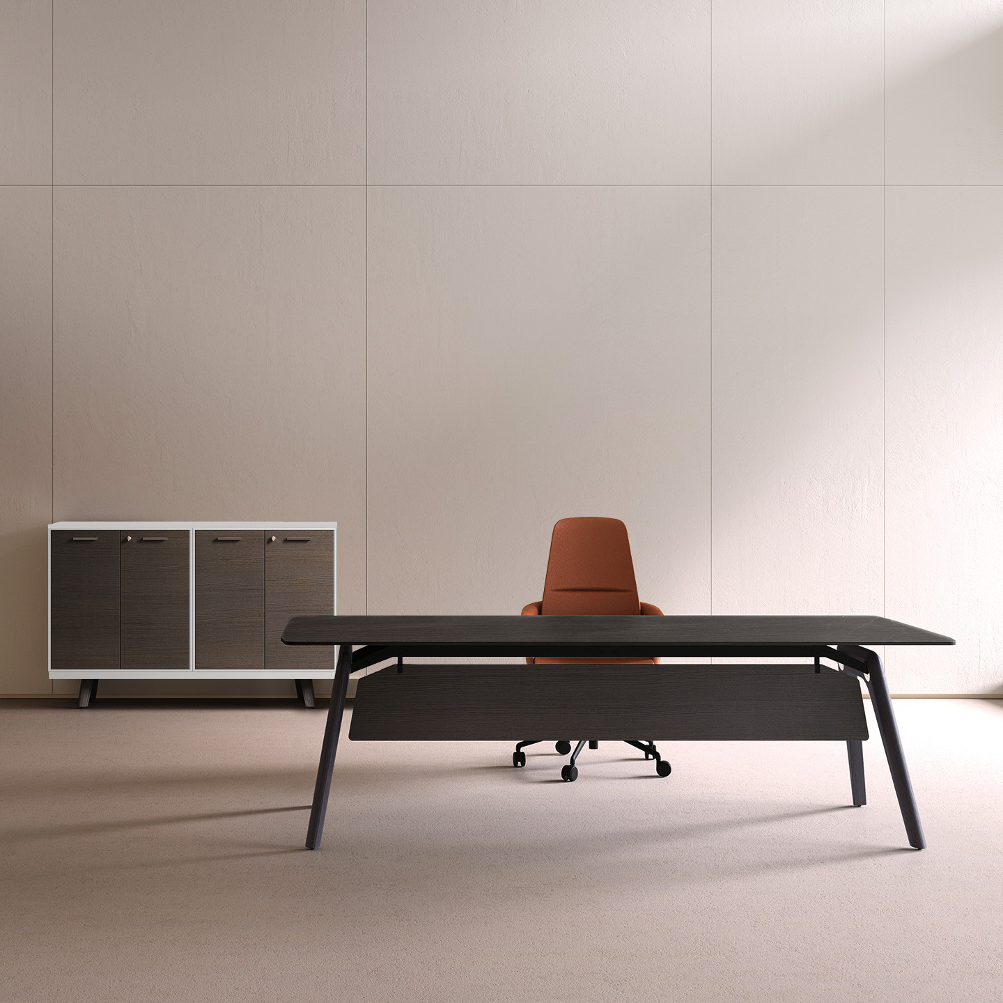 Bralco RAIL Highboard | 2 oh, 1600 x 400 mm, chêne blanc - 12 Main Image