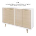 Bralco RAIL Highboard | 2 oh, 1600 x 400 mm, chêne blanc - 3 Thumbnail Image