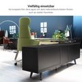 Bralco RAIL Highboard | 2 oh, 1600 x 400 mm, chêne blanc - 4 Thumbnail Image
