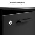 Bralco RAIL Highboard | 2 oh, 1600 x 400 mm, chêne gris foncé - 6 Thumbnail Image
