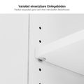 Bralco RAIL Highboard | 2 oh, 1600 x 400 mm, chêne gris foncé - 8 Thumbnail Image