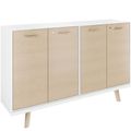 Bralco RAIL Highboard | 2 oh, 1600 x 400 mm, nature de chêne - 1 Thumbnail Image