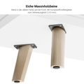 Bralco RAIL Highboard | 2 oh, 1600 x 400 mm, tabac en chêne - 10 Thumbnail Image
