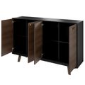 Bralco RAIL Highboard | 2 oh, 1600 x 400 mm, tabac en chêne - 3 Thumbnail Image