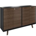 Bralco RAIL Highboard | 2 oh, 1600 x 400 mm, tabac en chêne - 2 Thumbnail Image