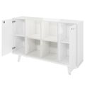 Bralco RAIL Highboard | 2 Oh, 1600 x 400 mm, oak white - 2 Thumbnail Image