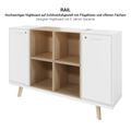 Bralco RAIL Highboard | 2 Oh, 1600 x 400 mm, oak white - 3 Thumbnail Image