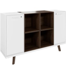 BRALCO RAIL Highboard | 2 OH, 1600 x 400 mm, Eiche Tabak