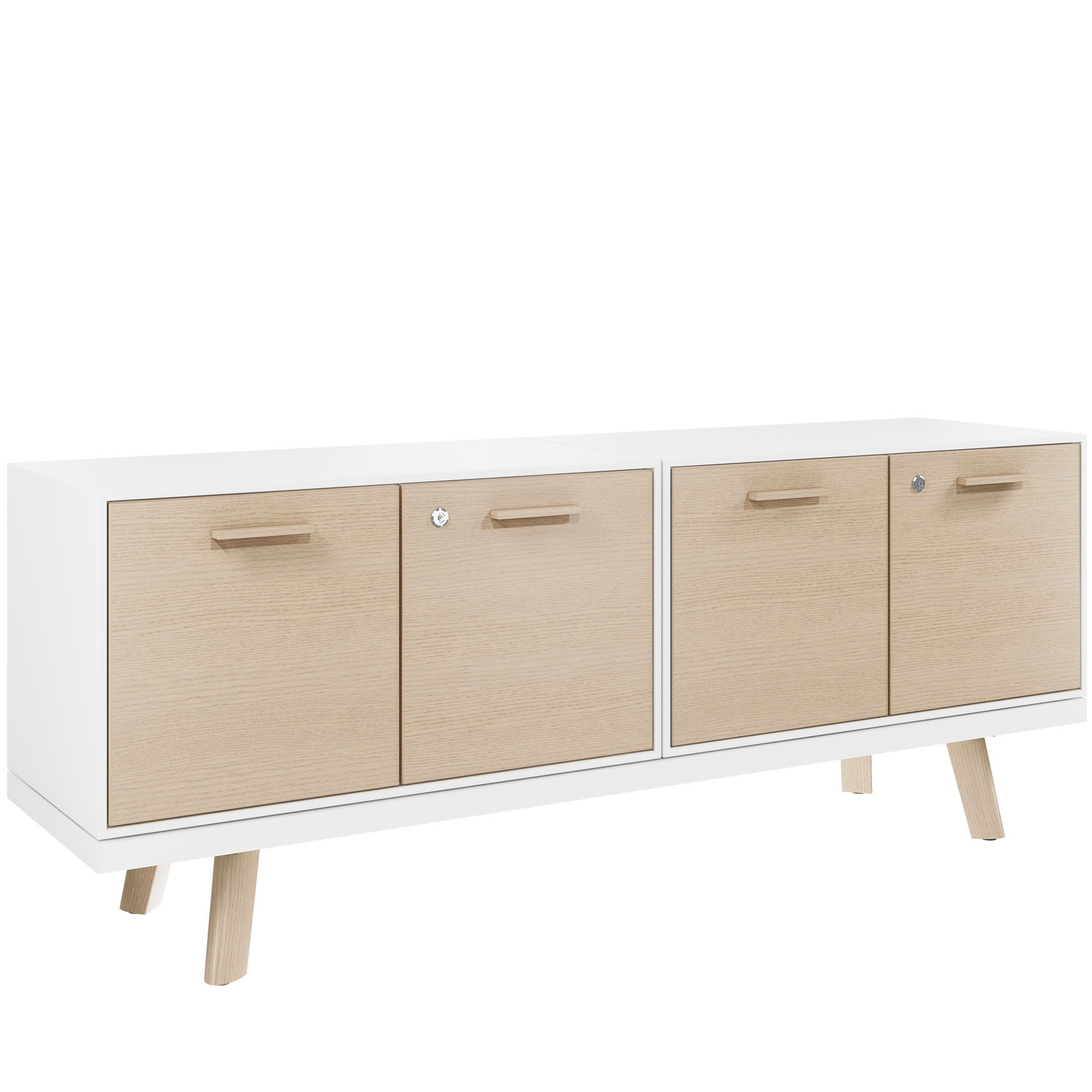 BRALCO RAIL Lowboard | 1.5 OH, 1603 x 400 mm, natural oak - 1 Main Image