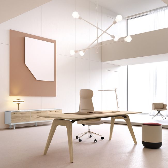 BRALCO RAIL Lowboard | 1,5 OH, 2400 x 400 mm, Eiche Weiß BRALCO RAIL Lowboard | 1,5 OH, 2400 x 400 mm, Eiche Weiß